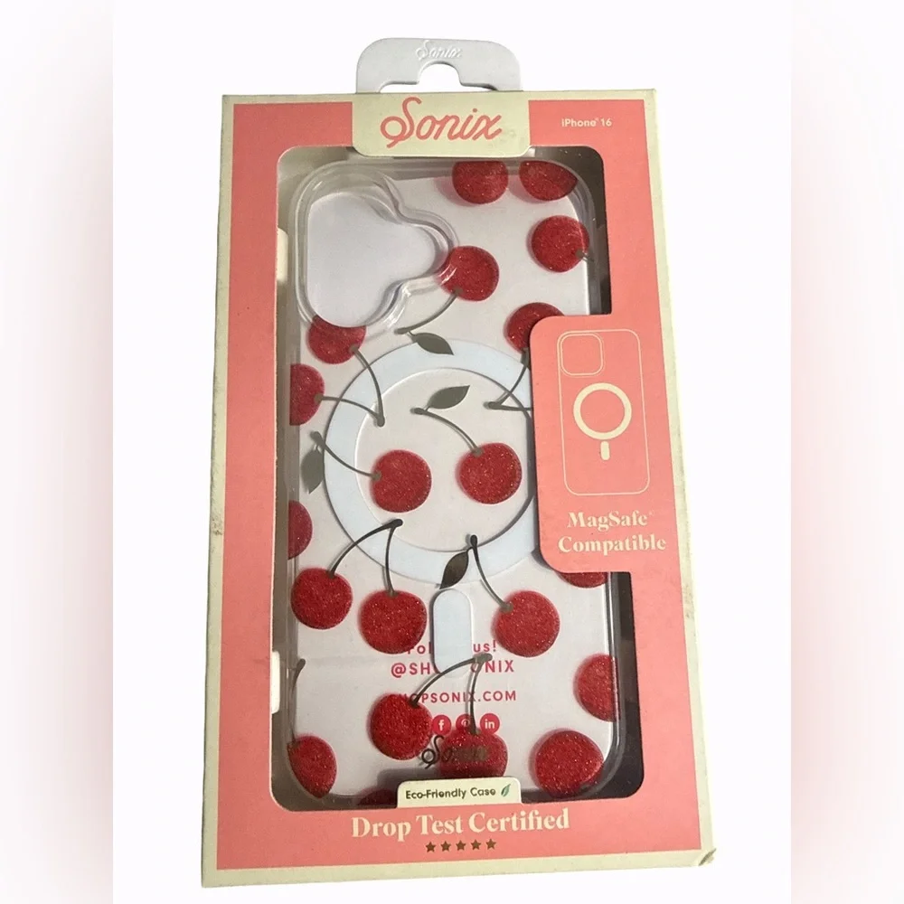 Sonix MagSafe iPhone 2024, 6.1 inch Case Cherry New in Box